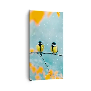 Impression sur toile - Image sur toile - Potins d'oiseaux - 65x120 cm