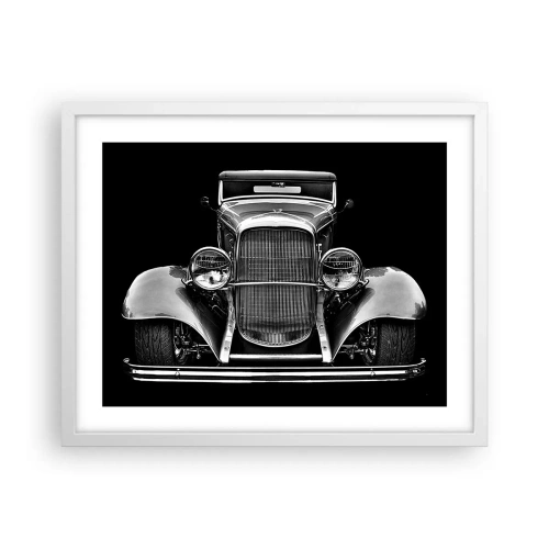 Affiche dans un cadre blanc - Poster - Un vrai gentleman - 50x40 cm