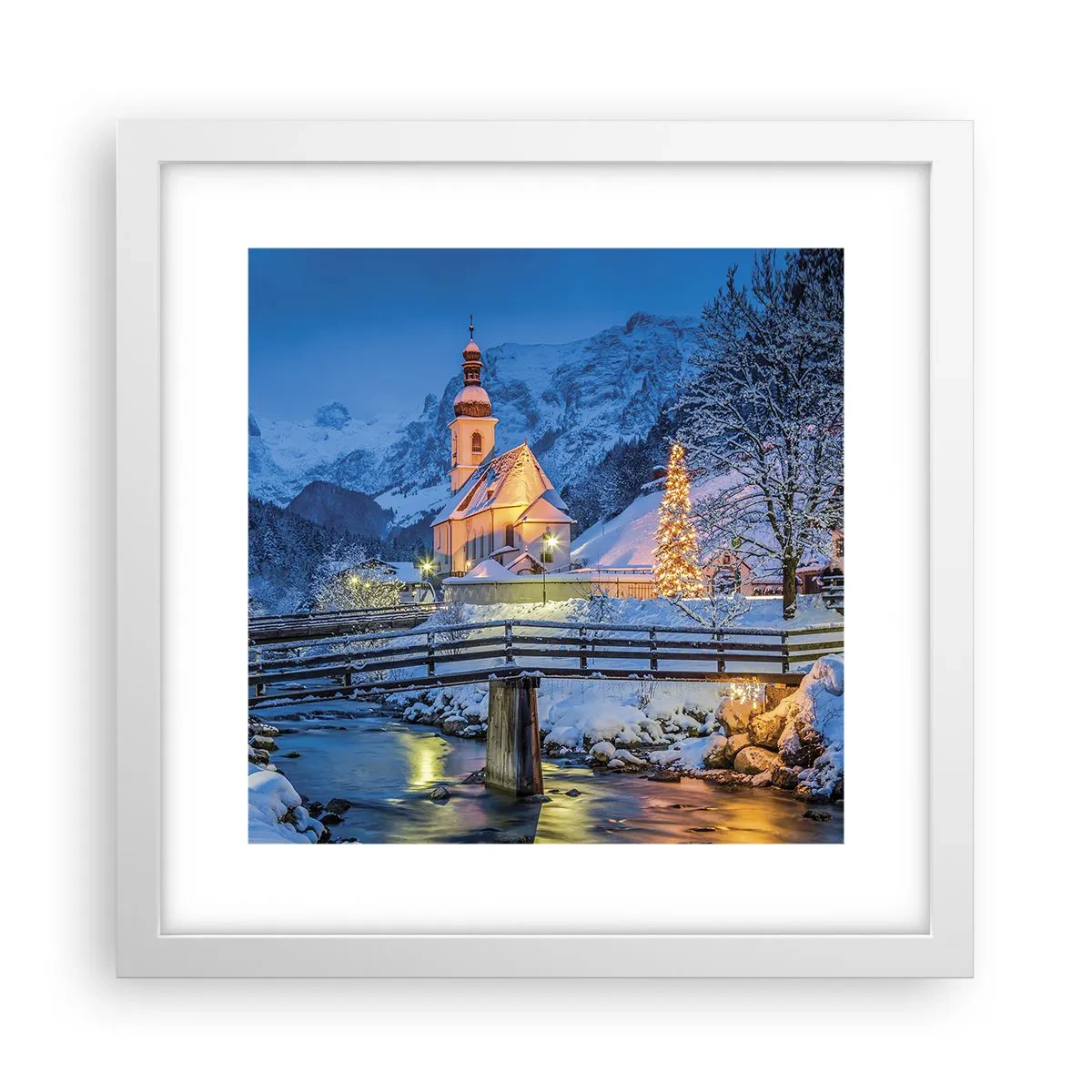 Affiche dans un cadre blanc - Poster - L'âme du monde - 30x30 cm