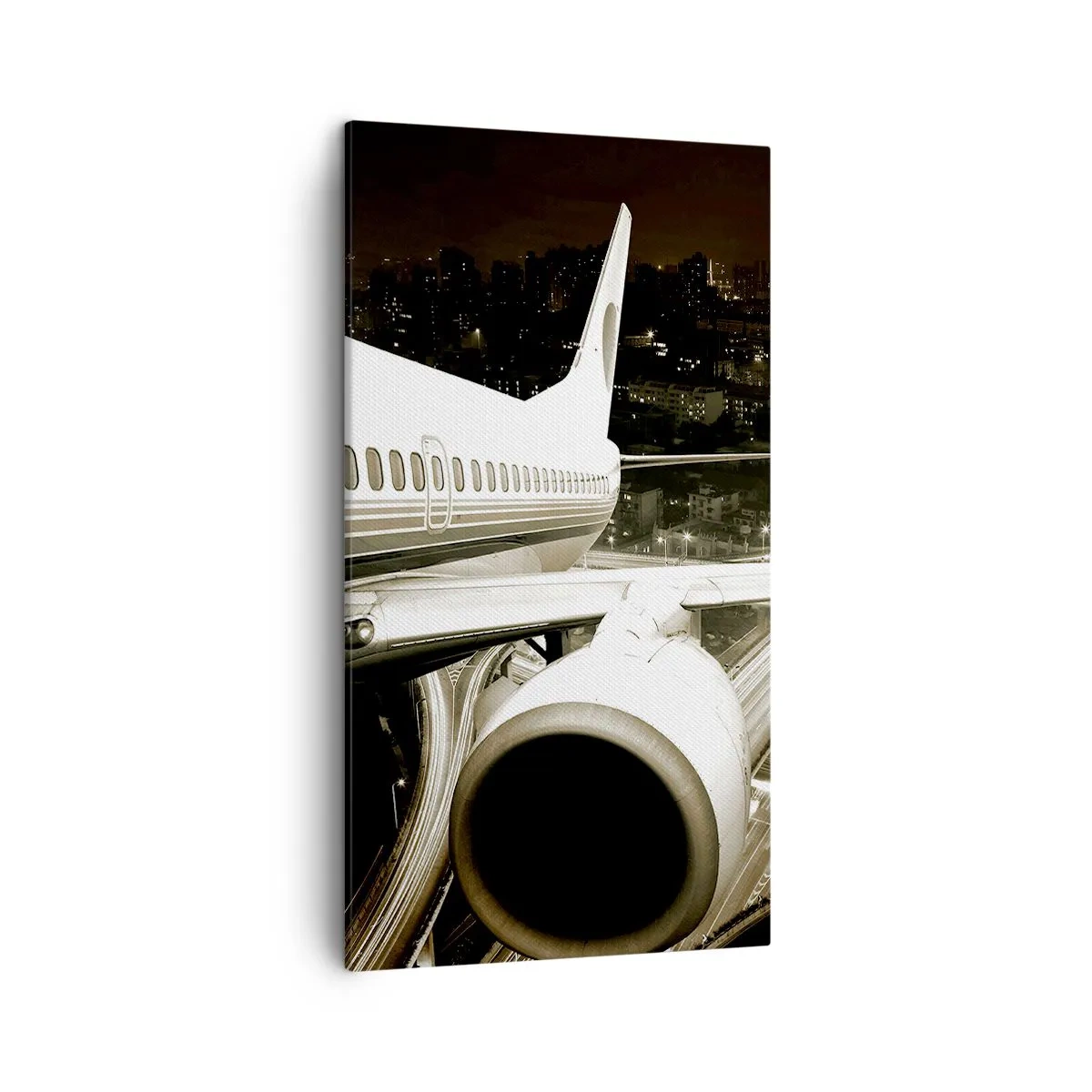 Impression sur toile - Image sur toile - Vole dans la nuit - 45x80 cm