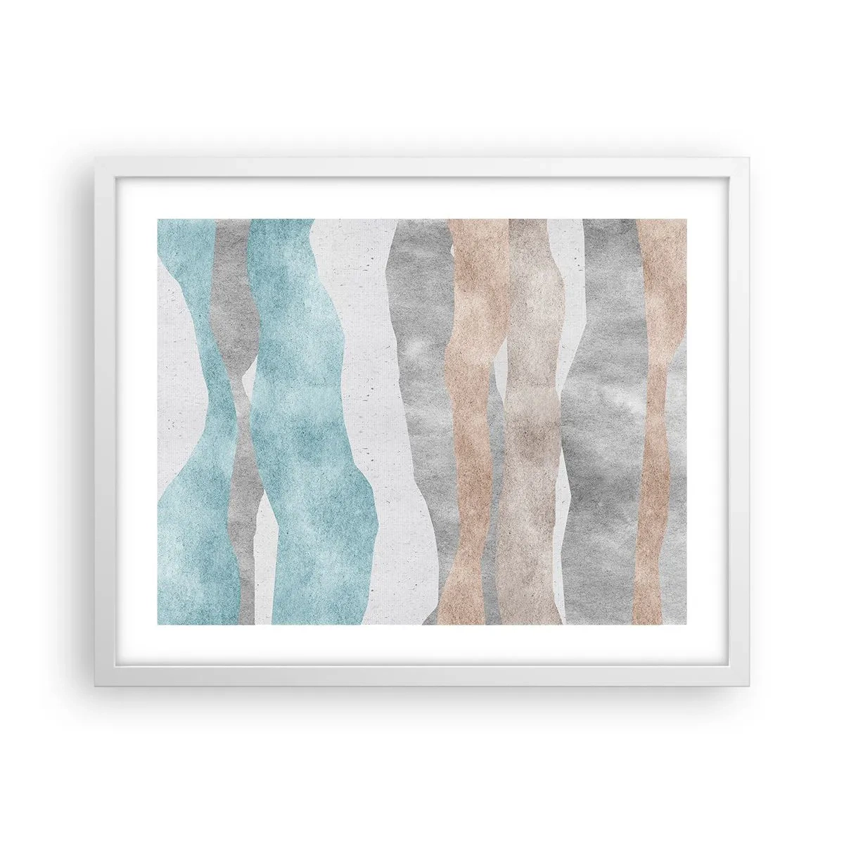 Affiche dans un cadre blanc - Poster - Une étude de proximité - 50x40 cm