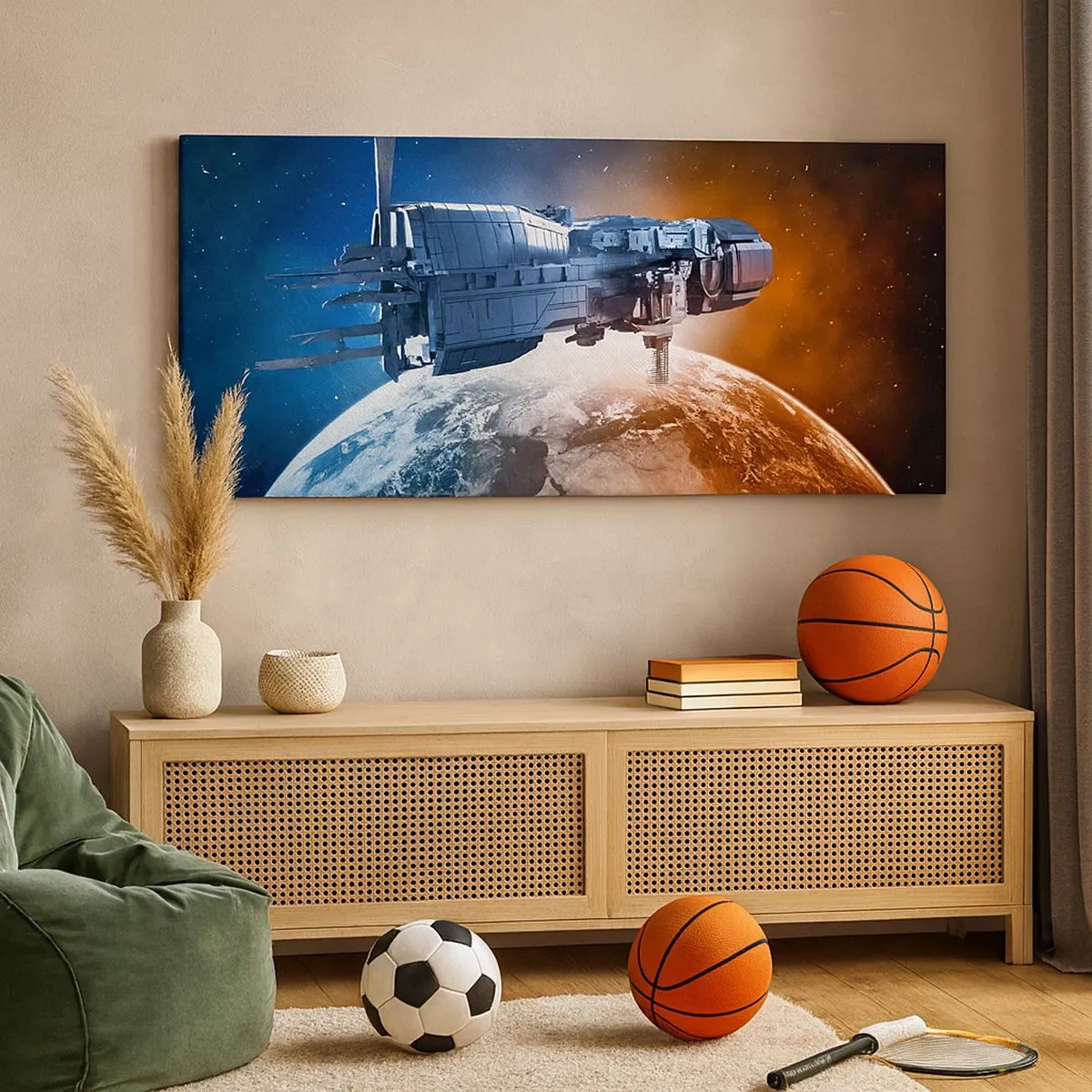 Impression sur toile - Image sur toile - Un observateur attentif - 100x40 cm