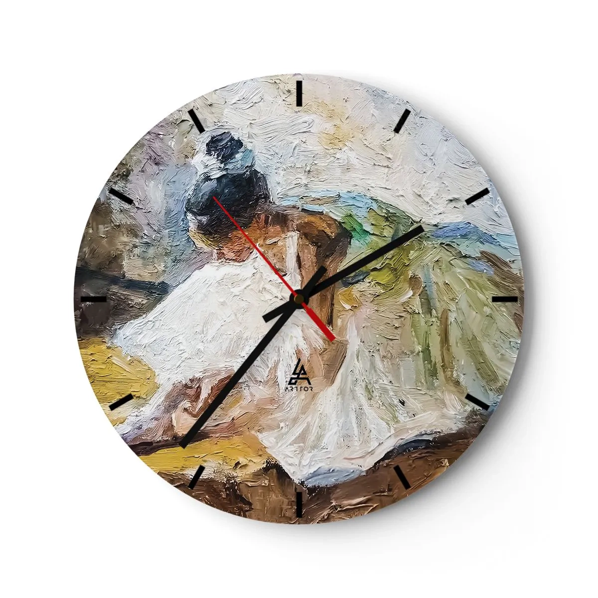 Horloge murale - Pendule murale - D'après un tableau de Degas - 40x40 cm