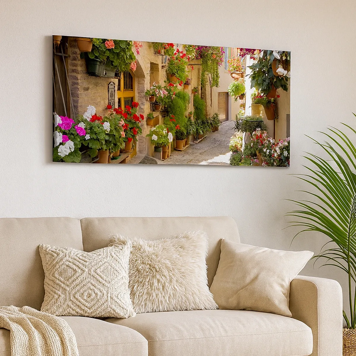 Impression sur toile - Image sur toile - Une inondation de fleurs  - 30x30 cm