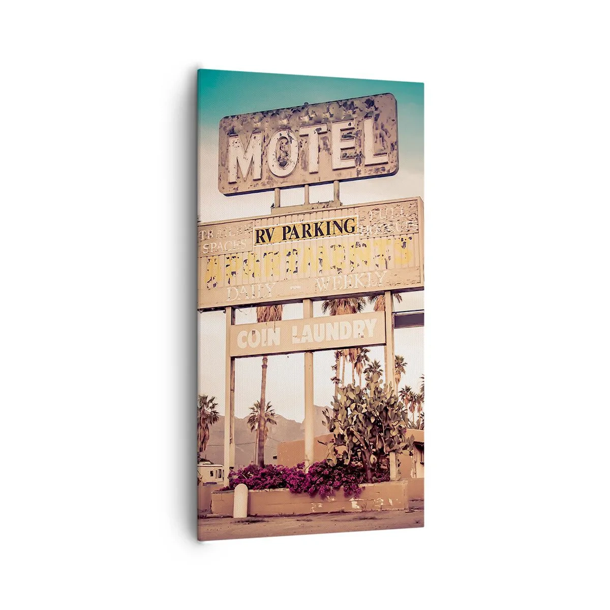 Impression sur toile - Image sur toile - Ici, le temps s'est arrêté - 65x120 cm