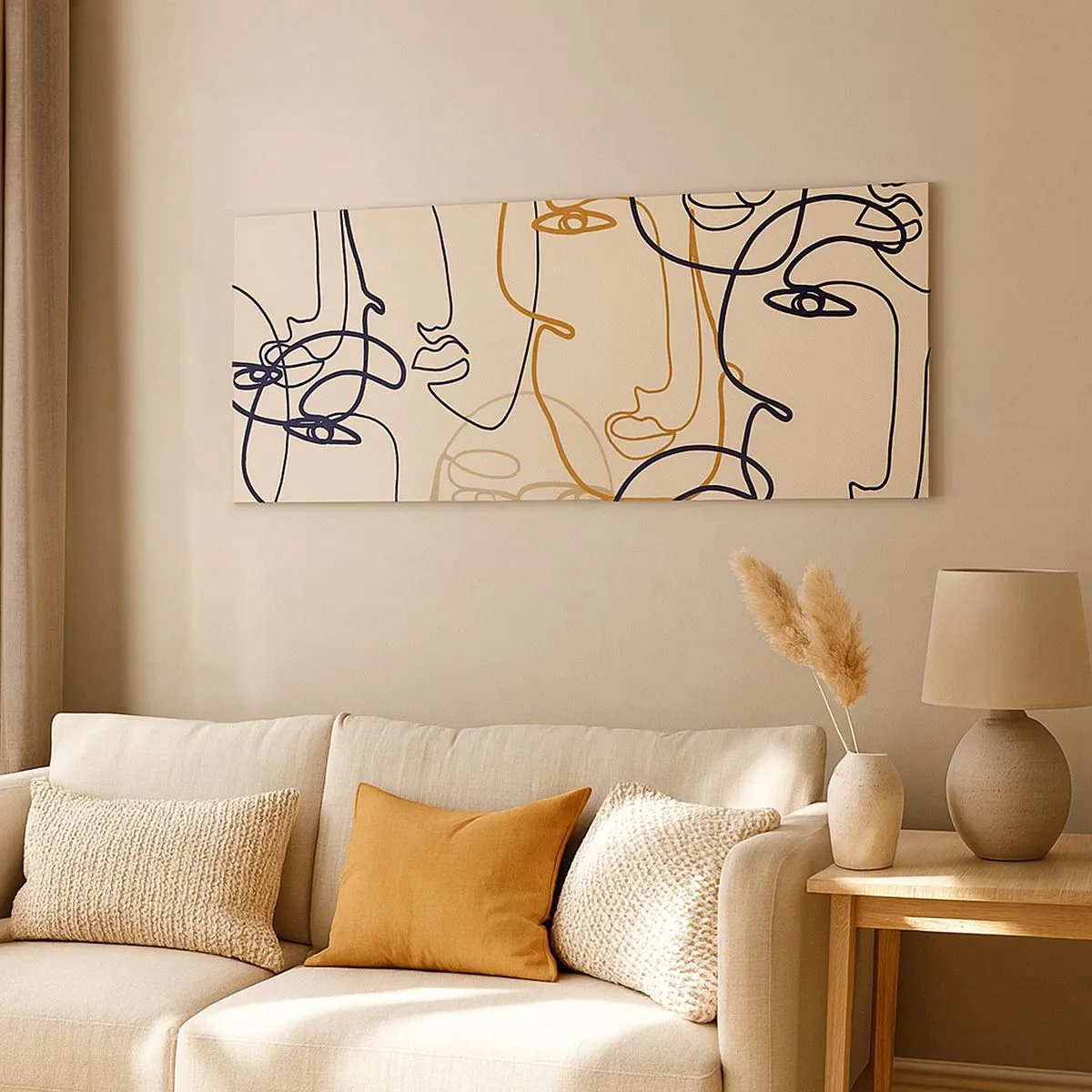 Impression sur toile - Image sur toile - Portrait multiplié - 100x40 cm