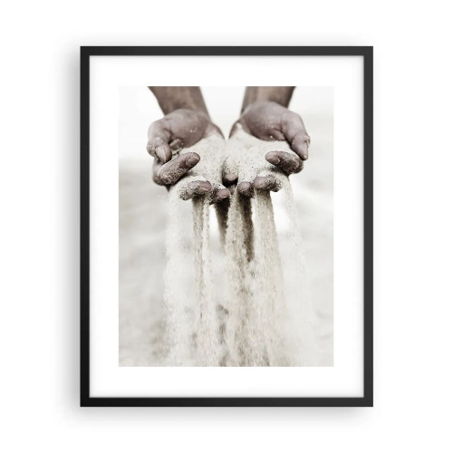 Affiche dans un cadre noir - Poster - Avec ces mains… - 40x50 cm