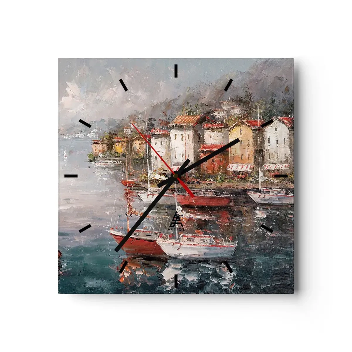 Horloge murale - Pendule murale - Havre romantique - 40x40 cm