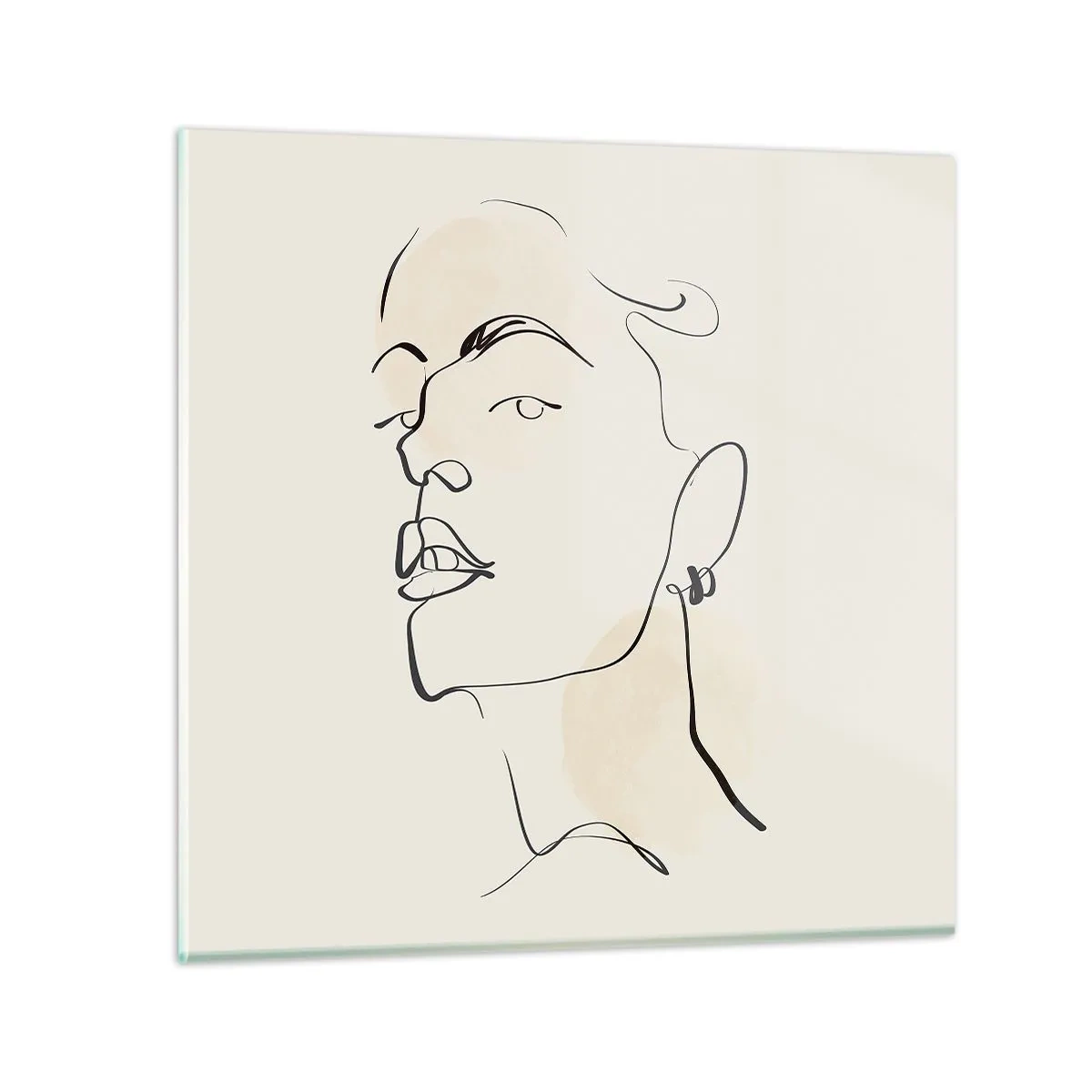 Impression sur verre - Image sur verre - Regard fier - 40x40 cm