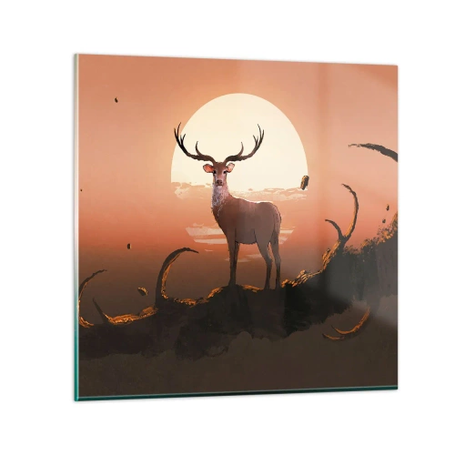 Impression sur verre - Image sur verre - Cette nuit ne ressemble à aucune autre - 30x30 cm