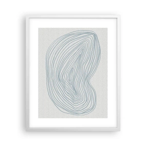 Affiche dans un cadre blanc - Poster - Une goutte de sourire - 40x50 cm