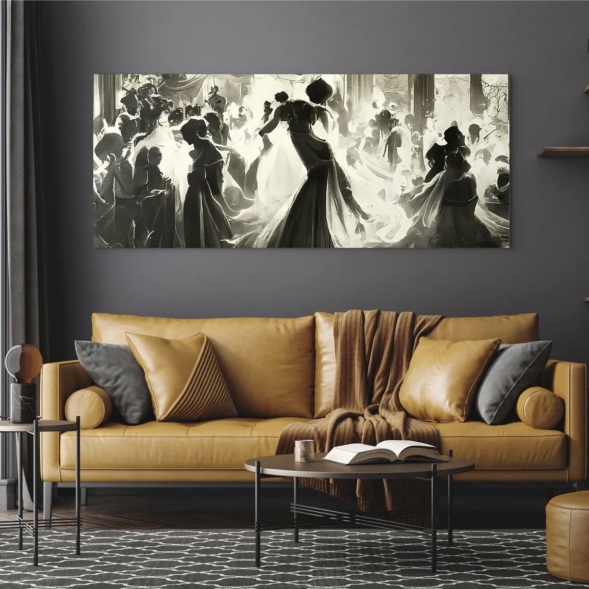 Impression sur verre - Image sur verre - La grande mascarade - 100x40 cm