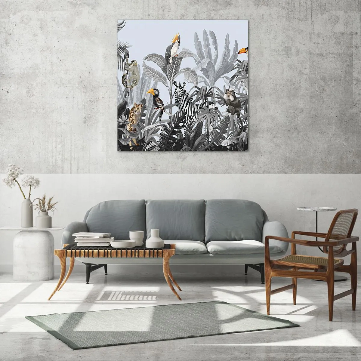 Impression sur verre - Image sur verre - Conte de fées africain - 40x40 cm