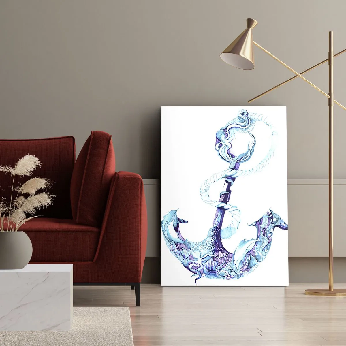 Impression sur toile - Image sur toile - Le confident des secrets de la mer - 45x80 cm