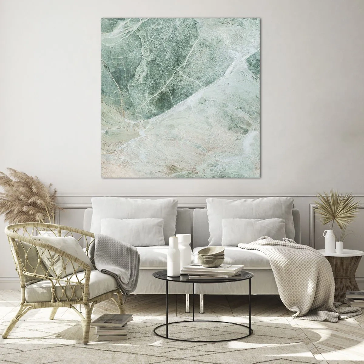 Impression sur verre - Image sur verre - La noble froideur de la pierre - 70x70 cm