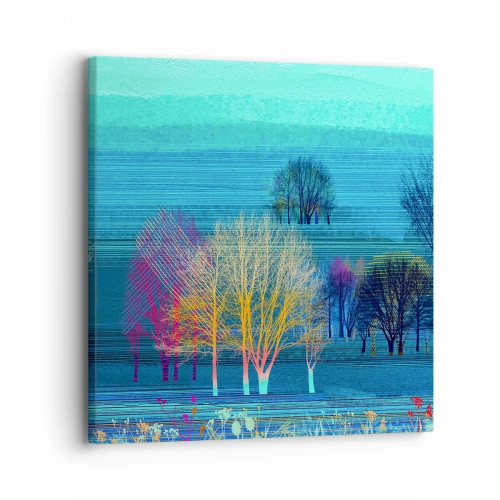 Impression sur toile - Image sur toile - Un paysage soigné - 30x30 cm