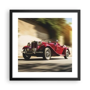 Affiche dans un cadre noir - Poster - Plus belle que Nike de Samothrace - 40x40 cm