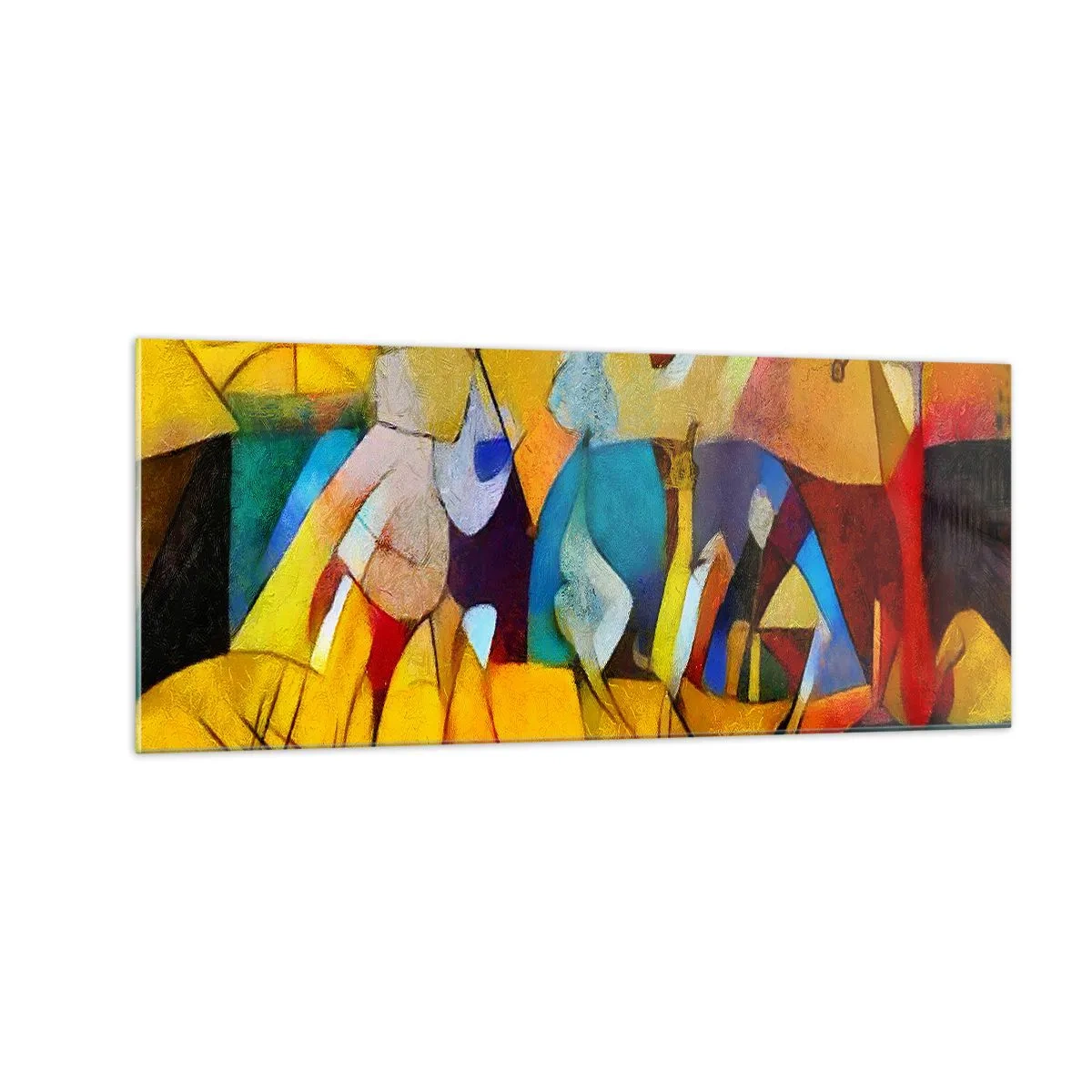Impression sur verre - Image sur verre - Soleil - vie - joie - 100x40 cm