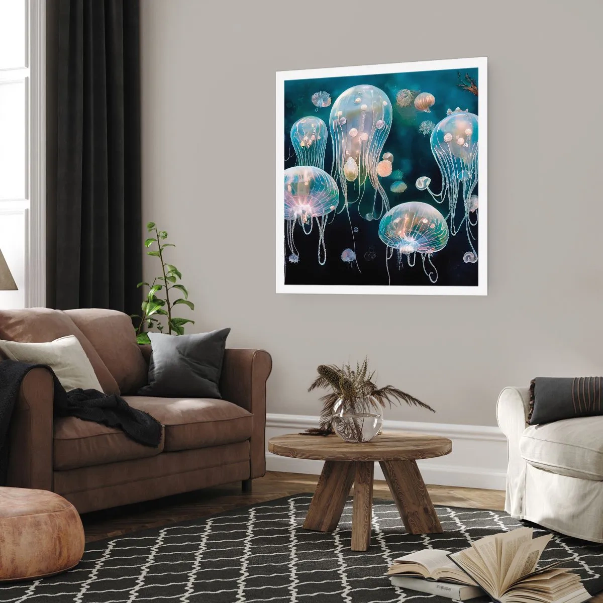 Affiche - Poster - Ballon sous-marin - 40x40 cm