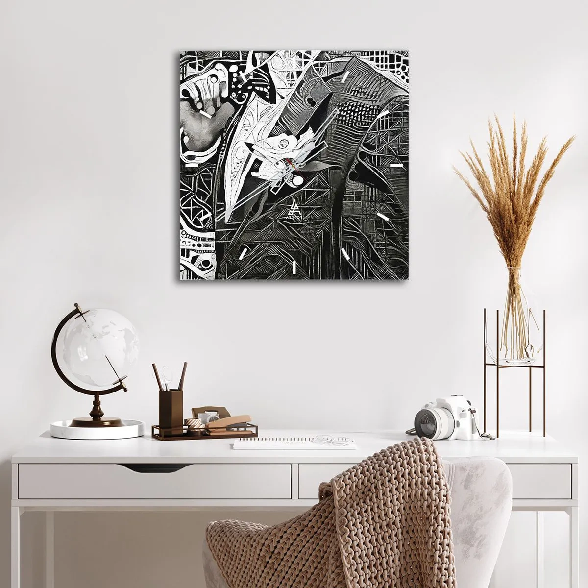 Horloge murale - Pendule murale - Seulement en apparence un homme froid - 40x40 cm