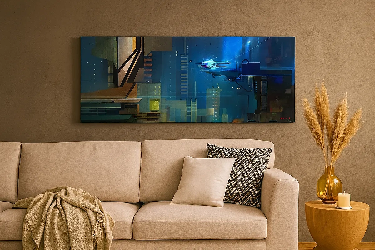 Impression sur toile - Image sur toile - Dans le futur proche - 30x30 cm