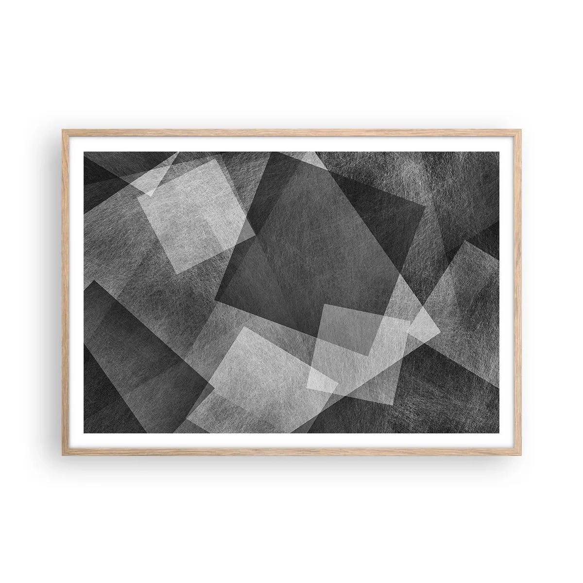 Affiche dans un chêne clair - Poster - Le symbole éternel de durabilité et d'ordre - 100x70 cm