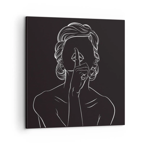 Impression sur toile - Image sur toile - La beauté s'épanouit en silence - 50x50 cm