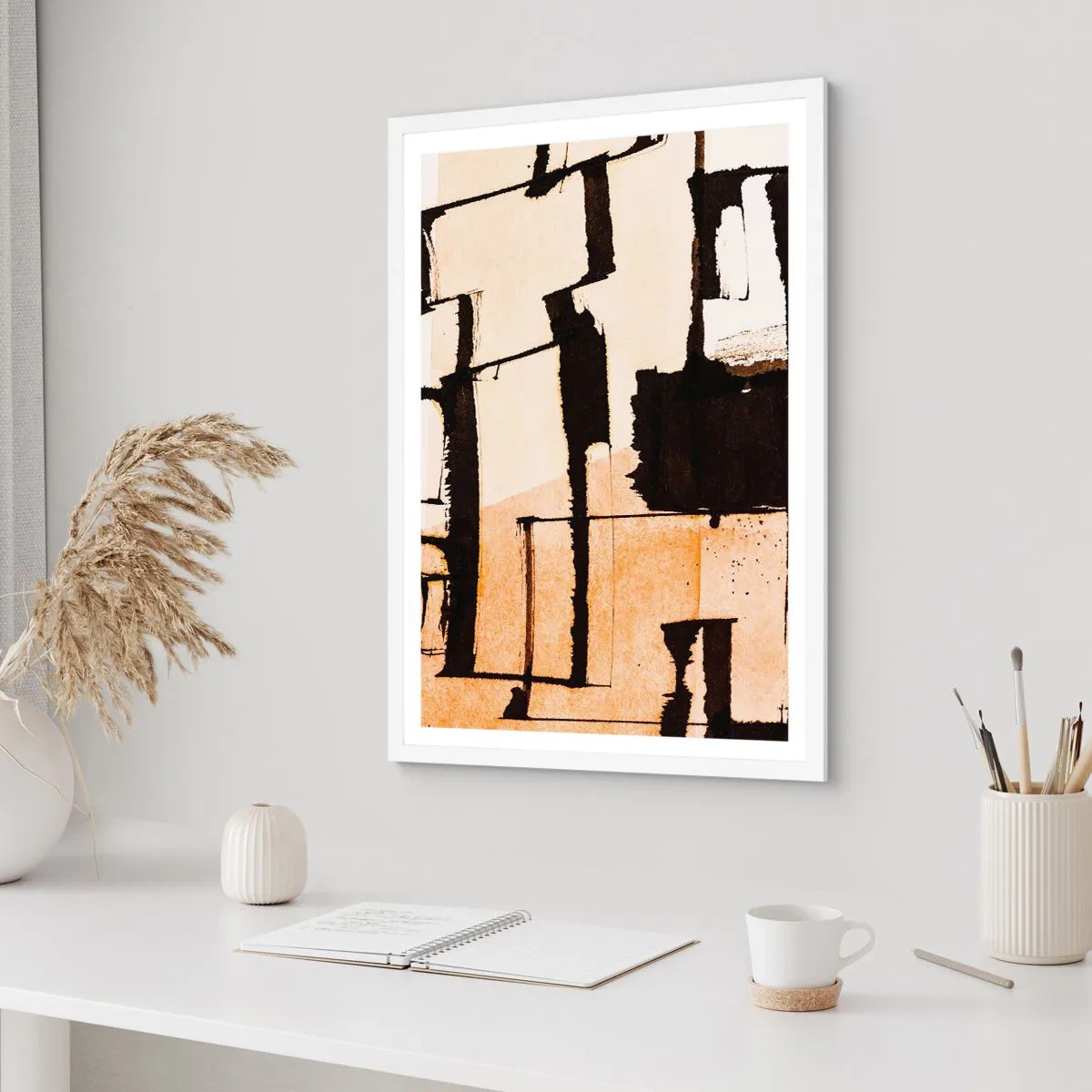 Affiche dans un cadre blanc - Poster - De l’ordre malgré tout - 40x50 cm