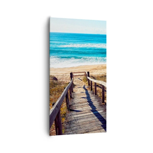 Impression sur toile - Image sur toile - Cours! - 65x120 cm