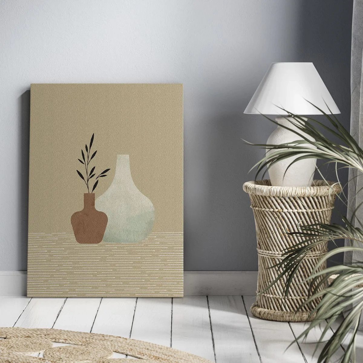 Impression sur toile - Image sur toile - Le vase et son idée - 45x80 cm