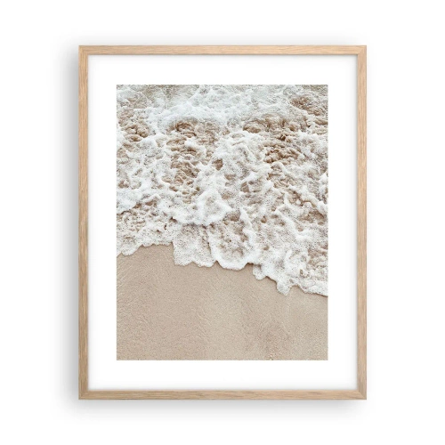 Affiche dans un chêne clair - Poster - Je reviens tout de suite - 40x50 cm