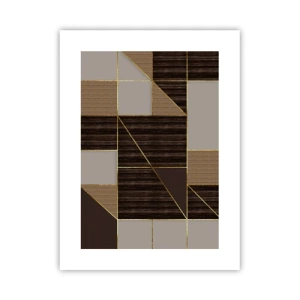 Affiche - Poster - Mozaique de bronze et d'or - 30x40 cm