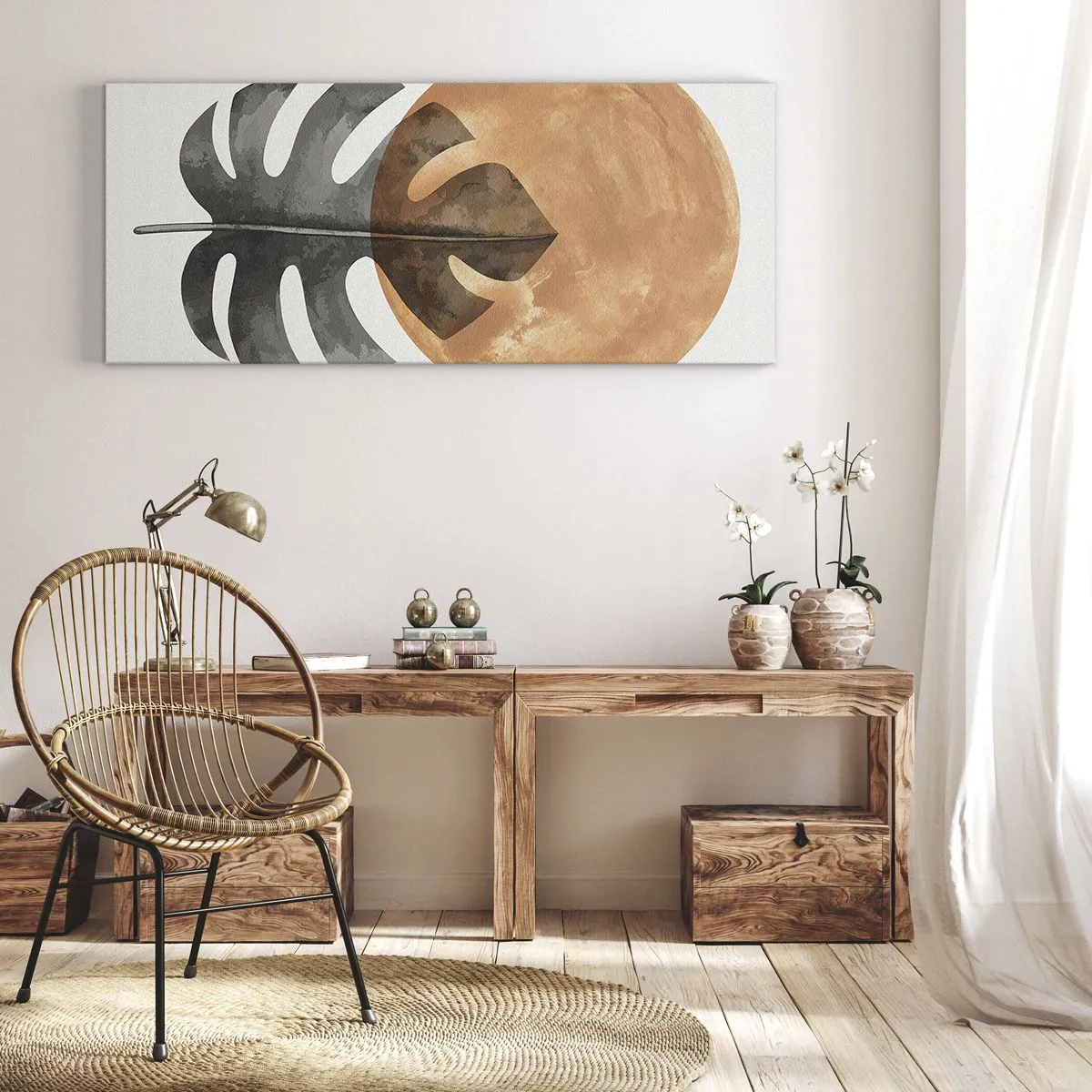 Impression sur toile - Image sur toile - Toujours le soleil - 100x40 cm