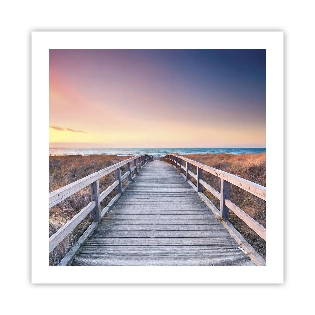 Affiche - Poster - Aurore baltique du soir - 50x50 cm