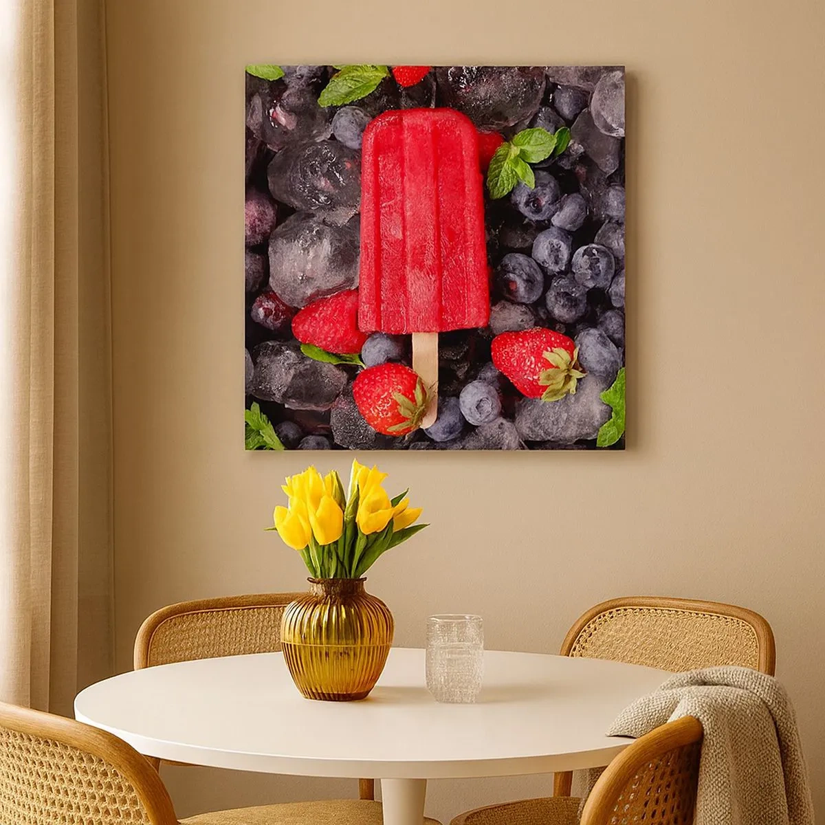 Impression sur toile - Image sur toile - Le goût d’un été chaud - 30x30 cm