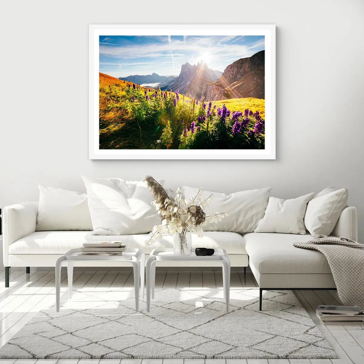 Affiche dans un cadre blanc - Poster - La vie secrète des herbes - 50x40 cm