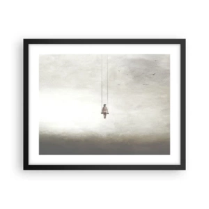 Affiche dans un cadre noir - Poster - Enfant en nous - 50x40 cm