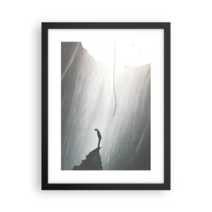 Affiche dans un cadre noir - Poster - Il y a toujours une issue - 30x40 cm