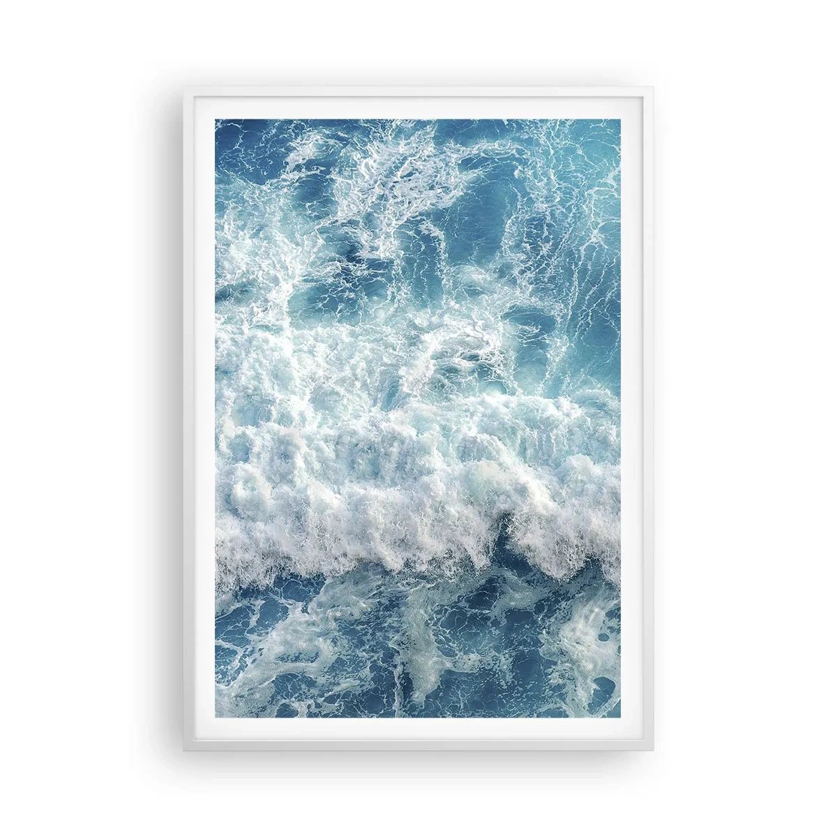 Affiche dans un cadre blanc - Poster - Joyeusement et en sautant - 70x100 cm