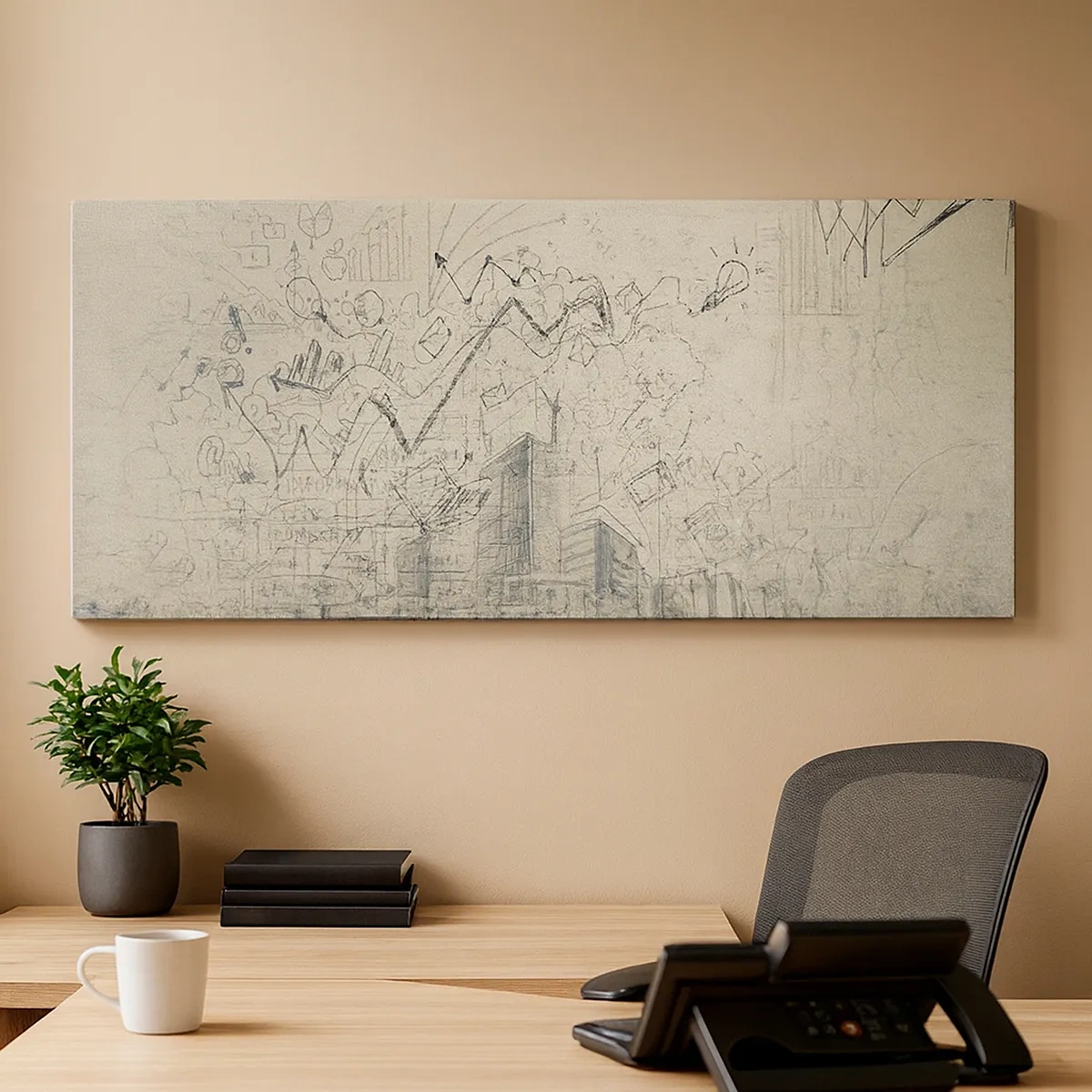 Impression sur toile - Image sur toile - Ma vie fantastique en ville - 30x30 cm