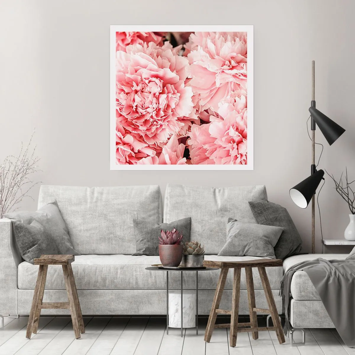 Affiche - Poster - Rêve rose - 60x60 cm