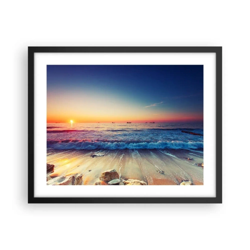 Affiche dans un cadre noir - Poster - Mais quel horizon ? - 50x40 cm