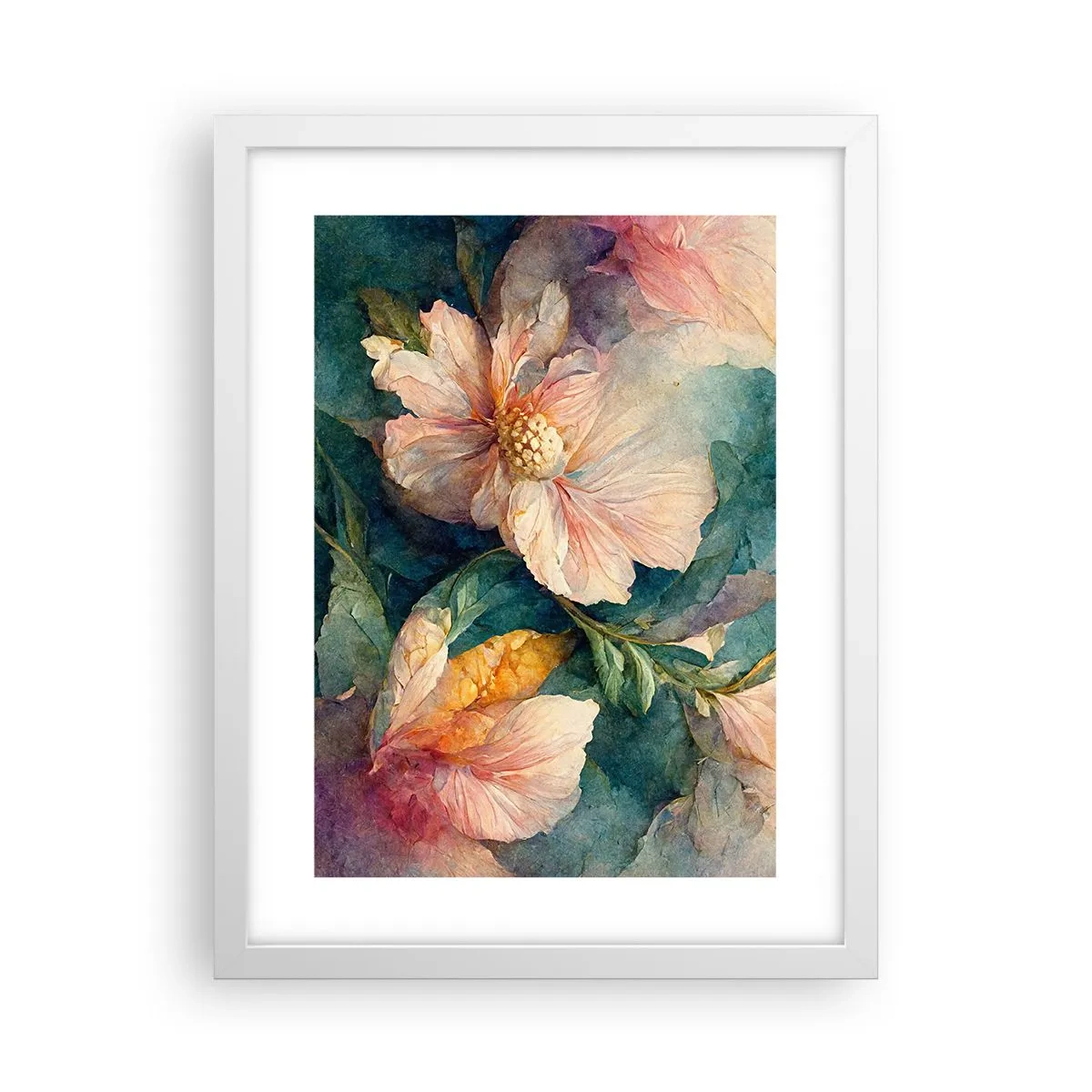 Affiche dans un cadre blanc - Poster - Uniquement de la subtilité - 30x40 cm