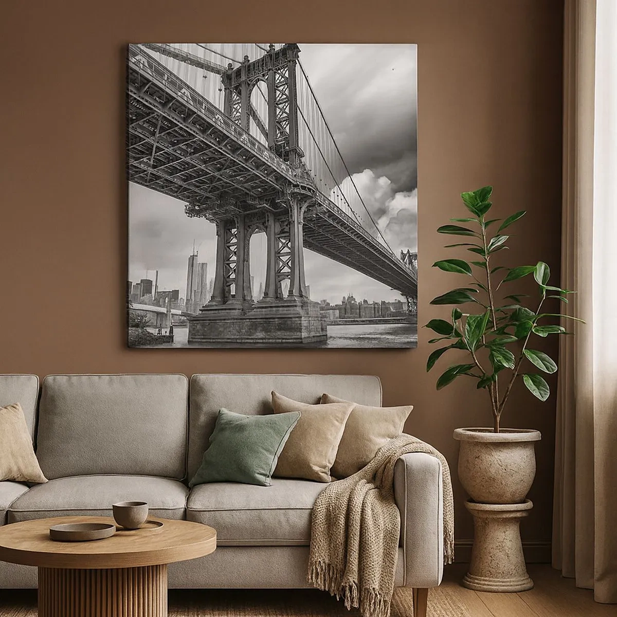 Impression sur toile - Image sur toile - Au coeur de la ville - 30x30 cm