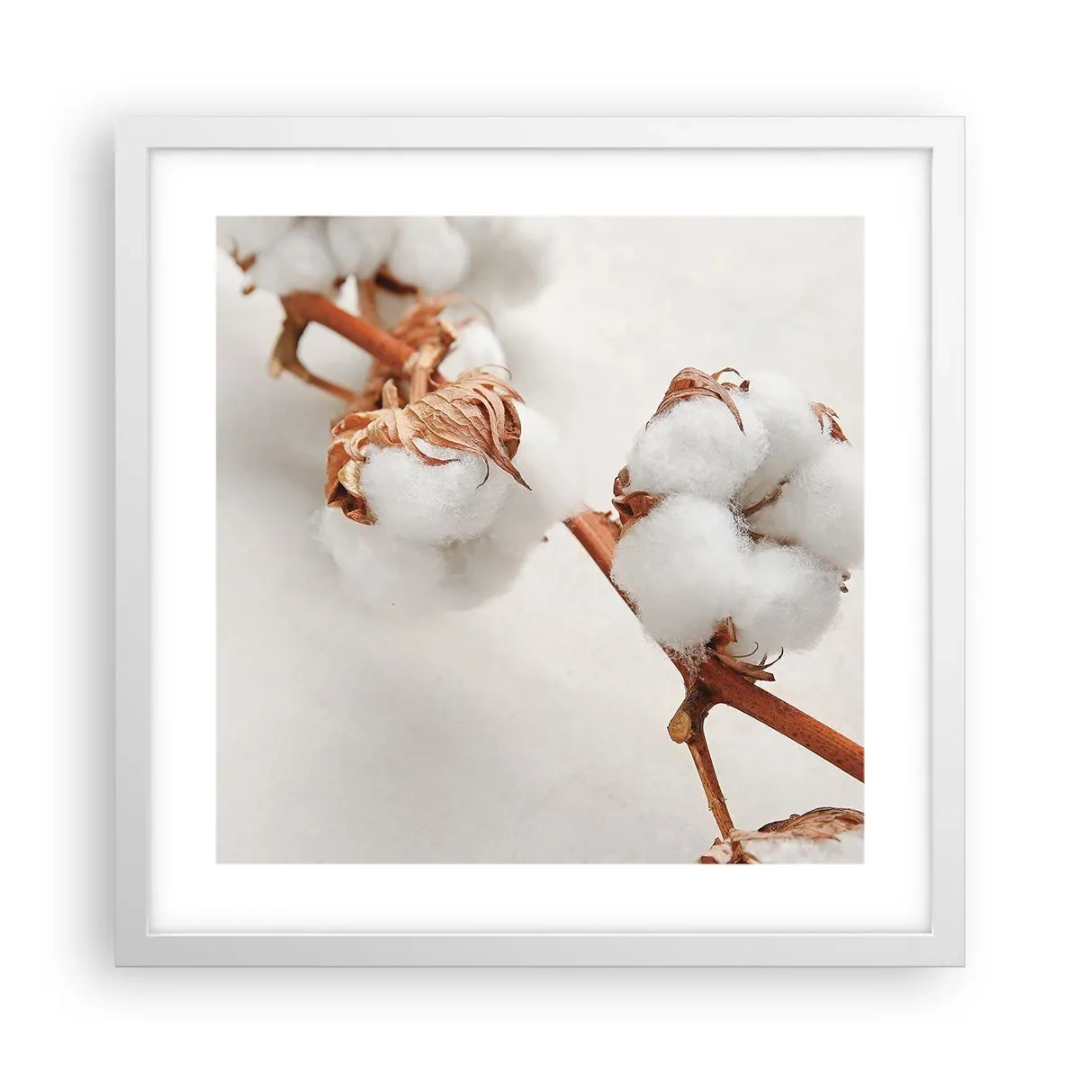 Affiche dans un cadre blanc - Poster - Seulement caliner - 40x40 cm