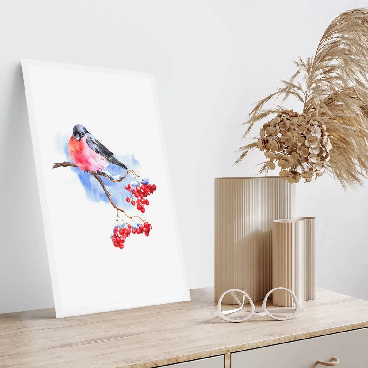 Affiche - Poster - L'hiver en couleurs - 30x40 cm