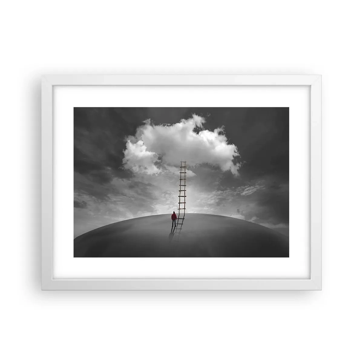 Affiche dans un cadre blanc - Poster - Tout est possible - 40x30 cm