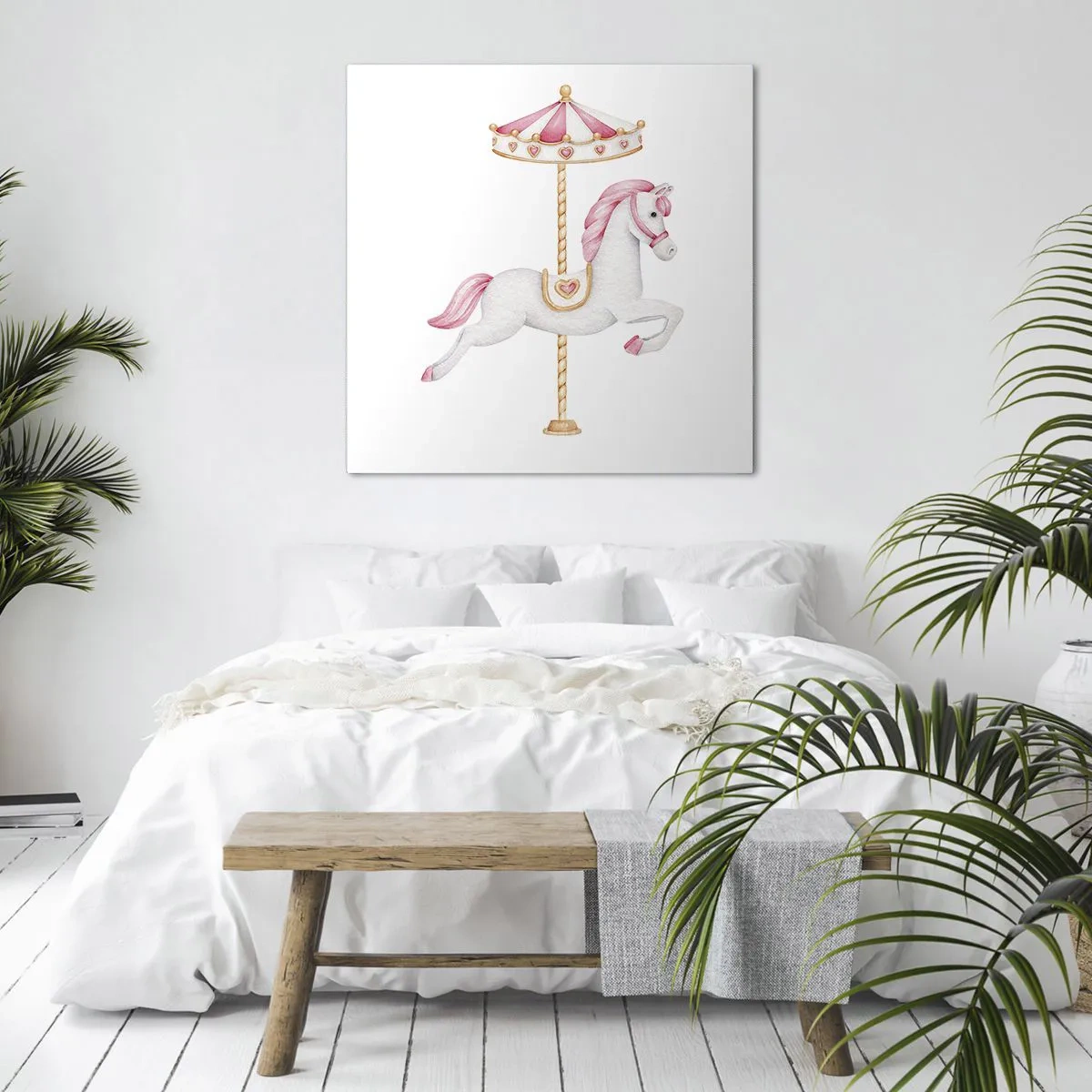 Impression sur toile - Image sur toile - Les sabots en avant - 40x40 cm