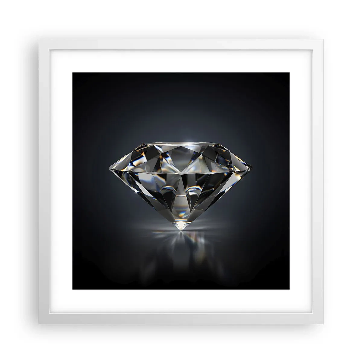 Affiche dans un cadre blanc - Poster - La meilleure amie - 40x40 cm