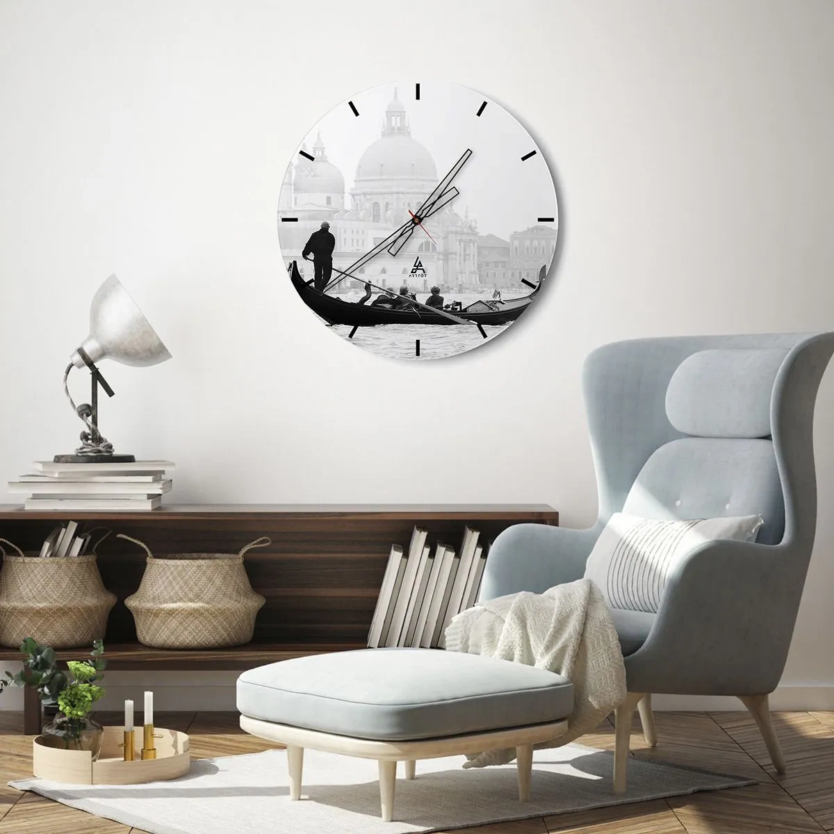 Horloge murale - Pendule murale - Voyage aux sources de la beauté - 30x30 cm